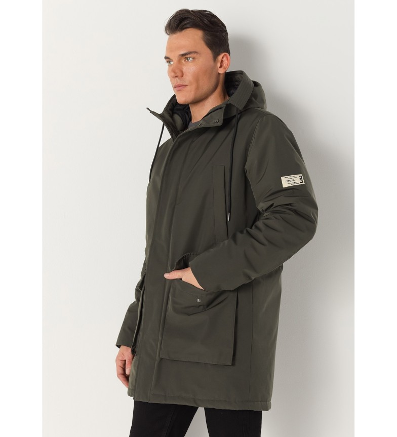 Lois Jeans Abrigo parka impermeable verde
