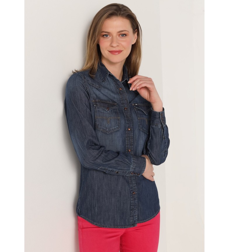 Lois Jeans Camisa denim tejana marino