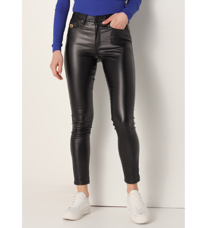Lois Jeans Pantalones Push up skinny - Tiro corto negro
