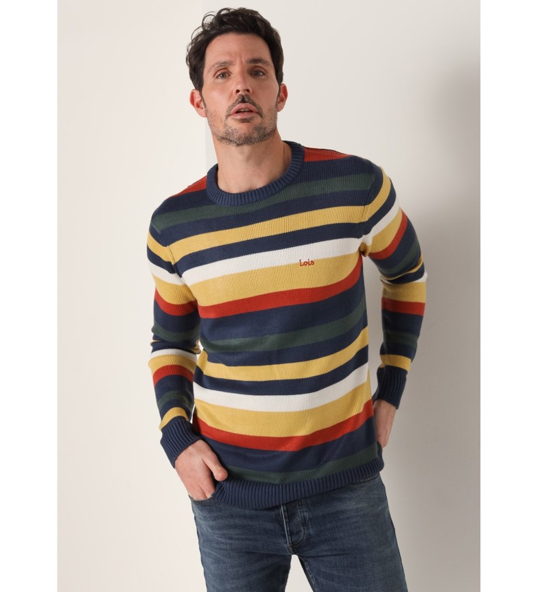 Lois Jeans Jersey de rayas multicolor