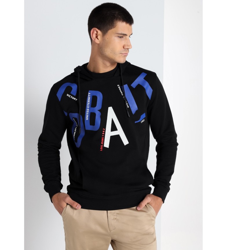 Lois Jeans Sudadera con capucha negro