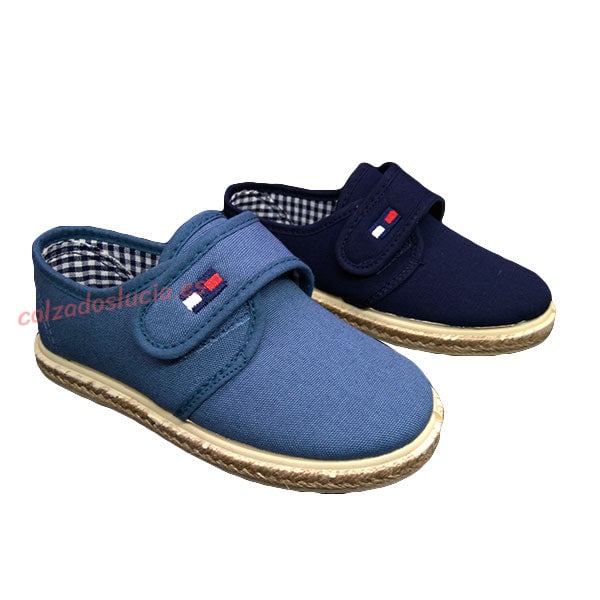 Zapatilla de velcro y cáñamo Vul-Peques