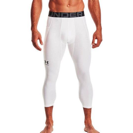 Malla larga Under Armour HeatGear Armour 3/4 white