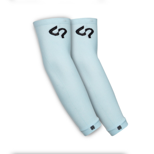 Manguitos SP Fútbol Compresivo Antiabrasión Azul Celeste-Negro