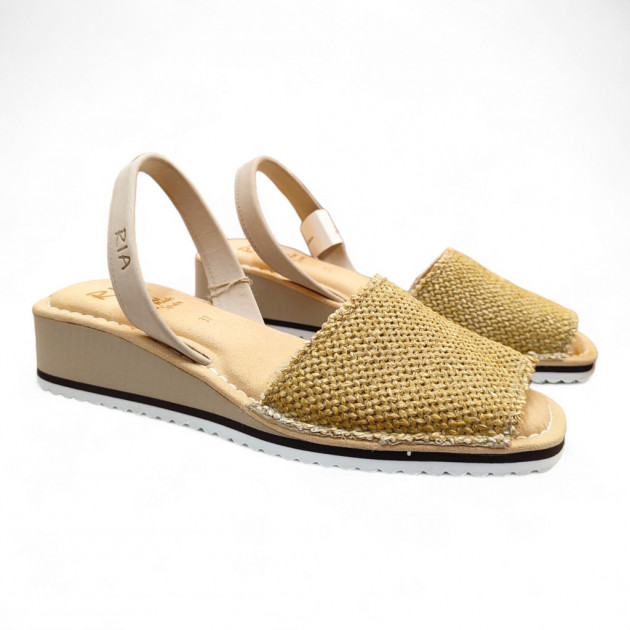 Menorquinas Ria acolchadas con cuña moderna