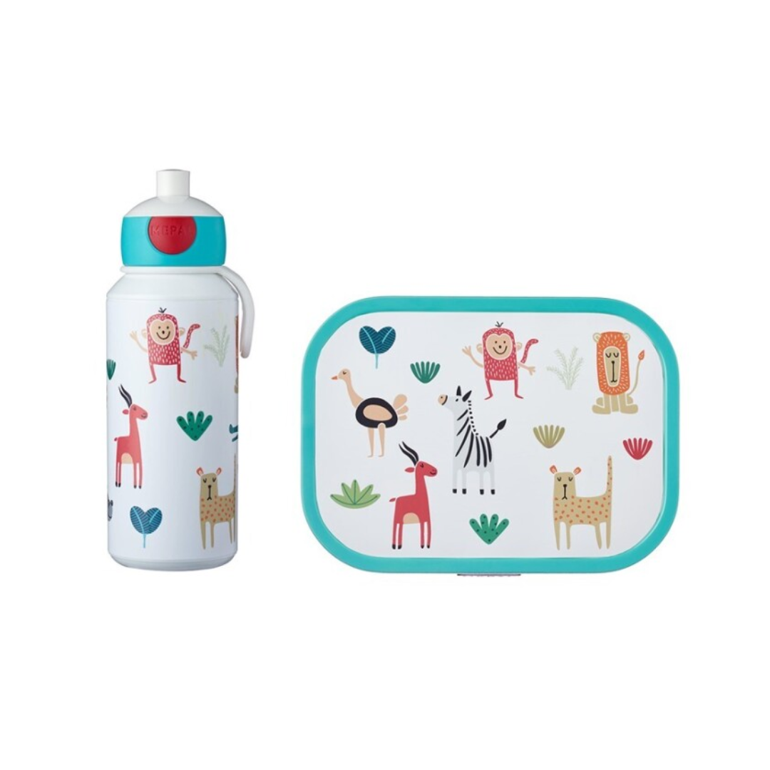 Pack Fiambrera + Botella Mepal Campus Animal Friends