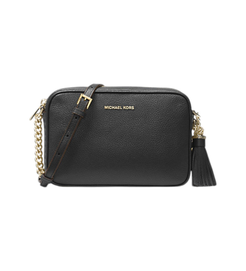 Michael Kors Bandolera de piel Ginny negro