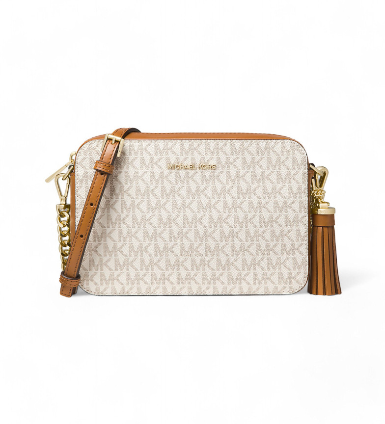 Michael Kors Bandolera Jet Set mediana beige