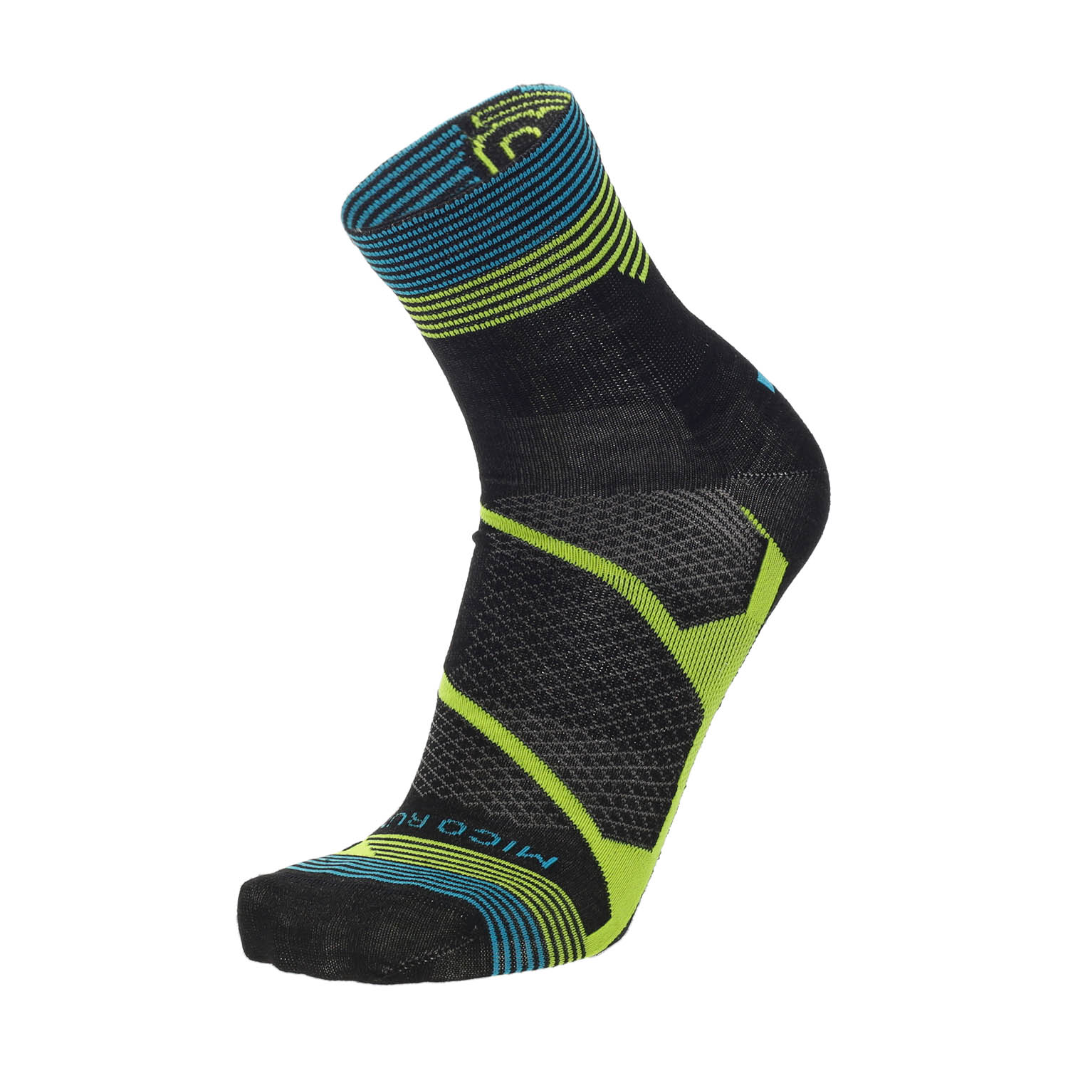 Mico Warm Control Merino Light Weight Calcetines Nero/Giallo Fluo