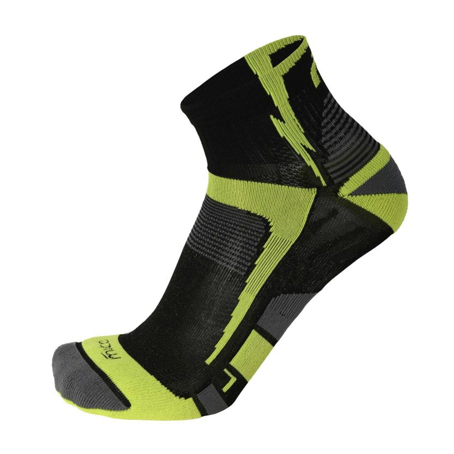 Mico X-Static Light Weight Odor Zero Calcetines Nero/Giallo Fluo