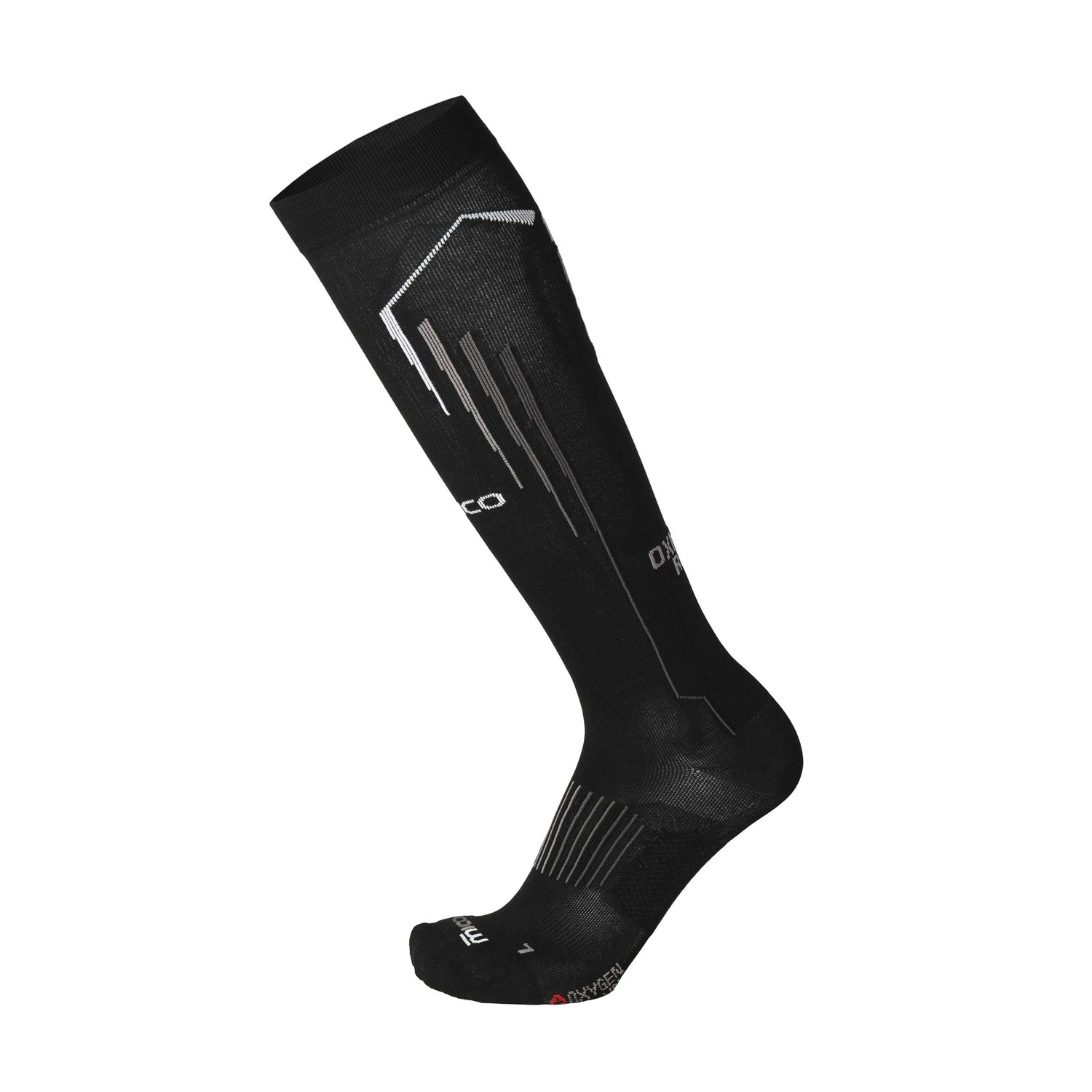 Mico Compression Oxi-Jet Light Weight Calcetines Nero/Grigio