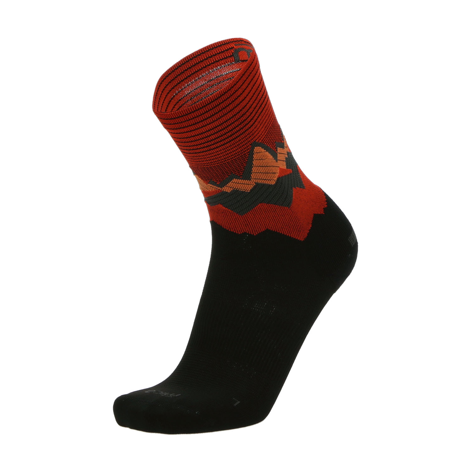 Mico Performance Extra Dry Light Weight Calcetines Nero/Orange