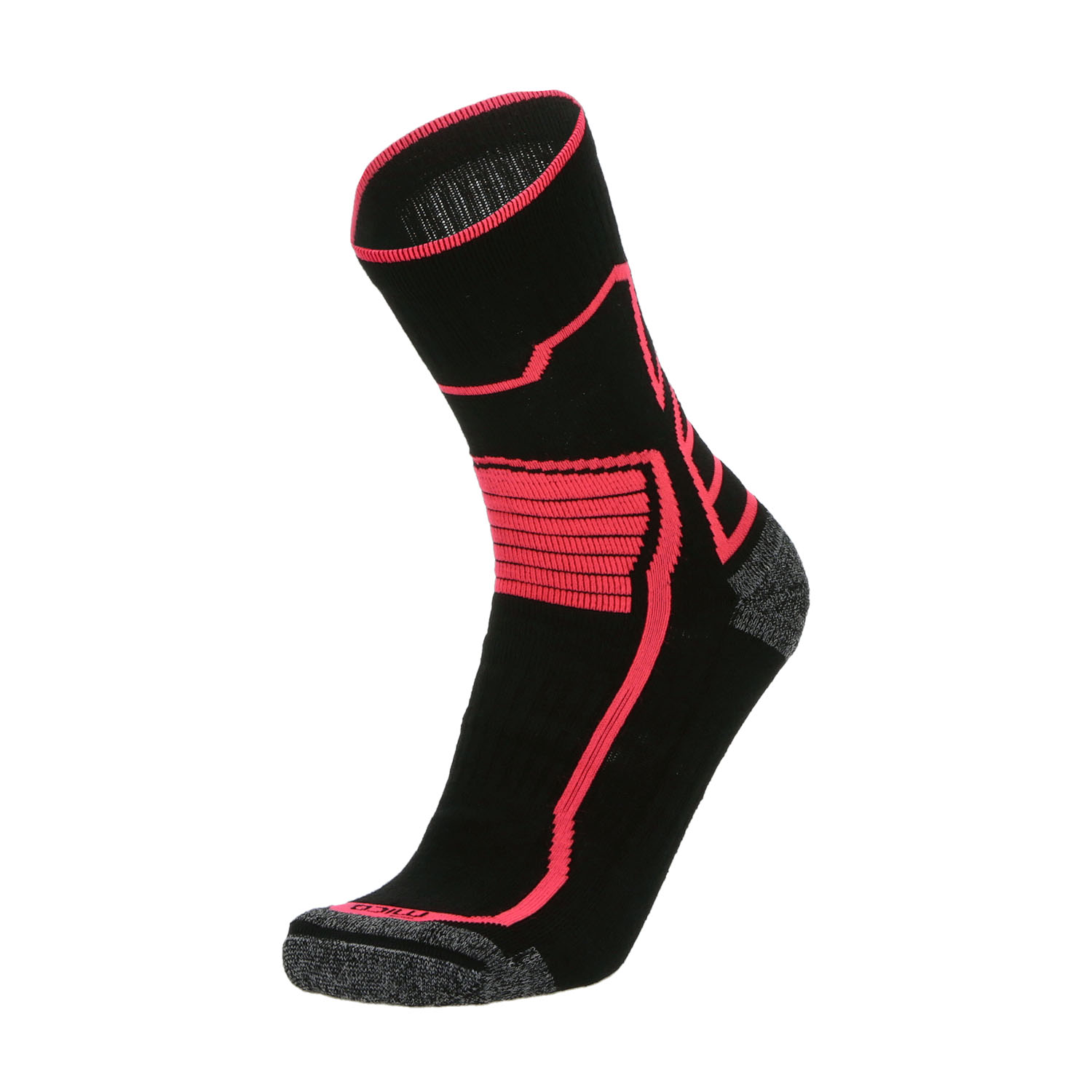 Mico Warm Control Merinos Calcetines Nero/Pop Star