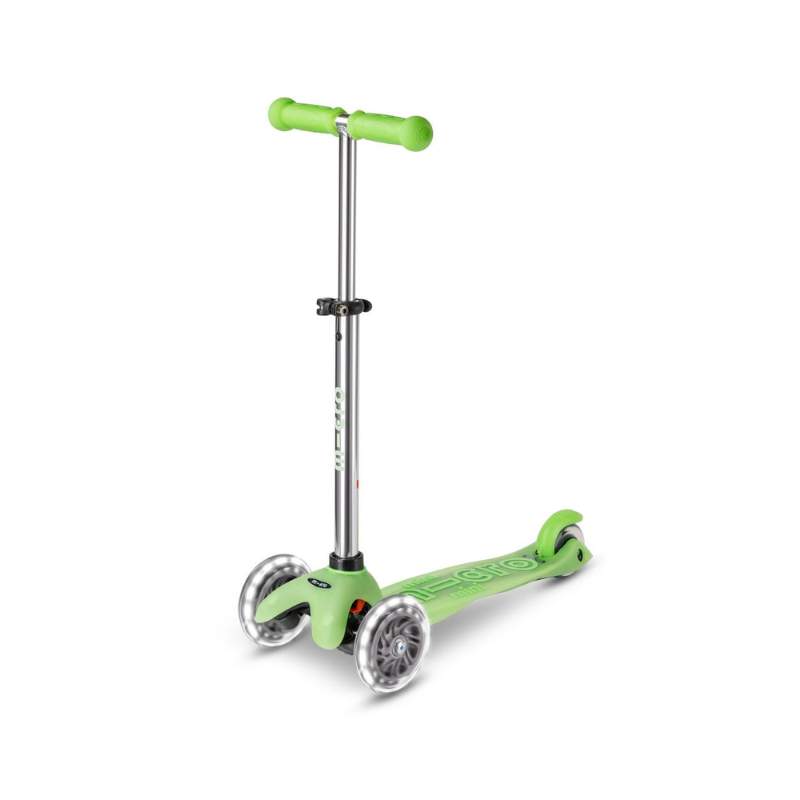 Patinete Micro mini Delux Glow Led Verde Lima