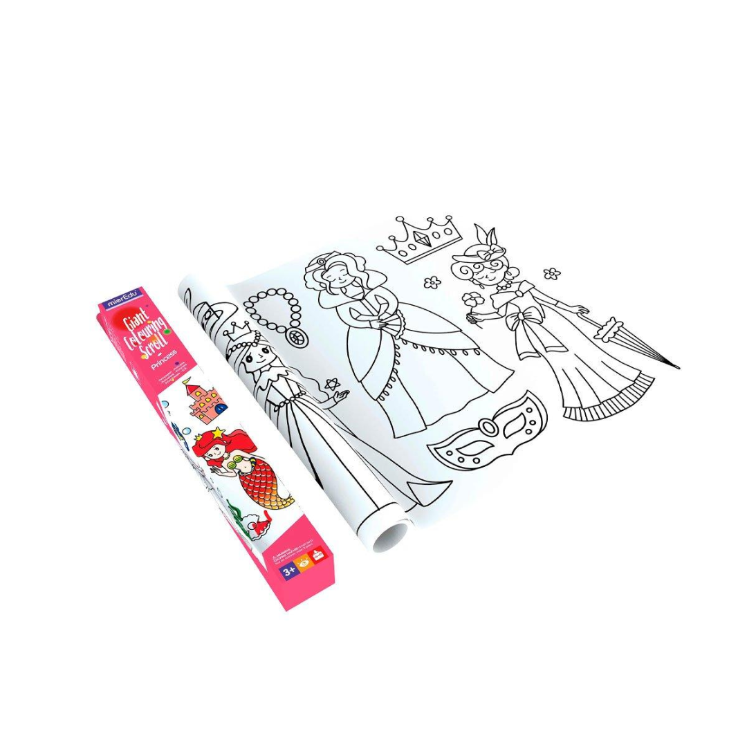 Rollo Gigante para Colorear Princes MierEdu