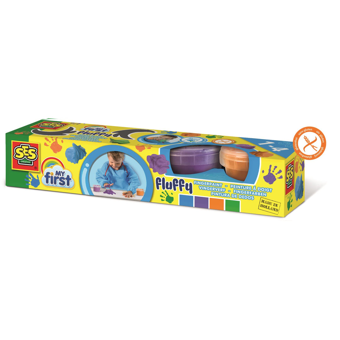 Mi primera pintura de dedos fluffy SES Creative