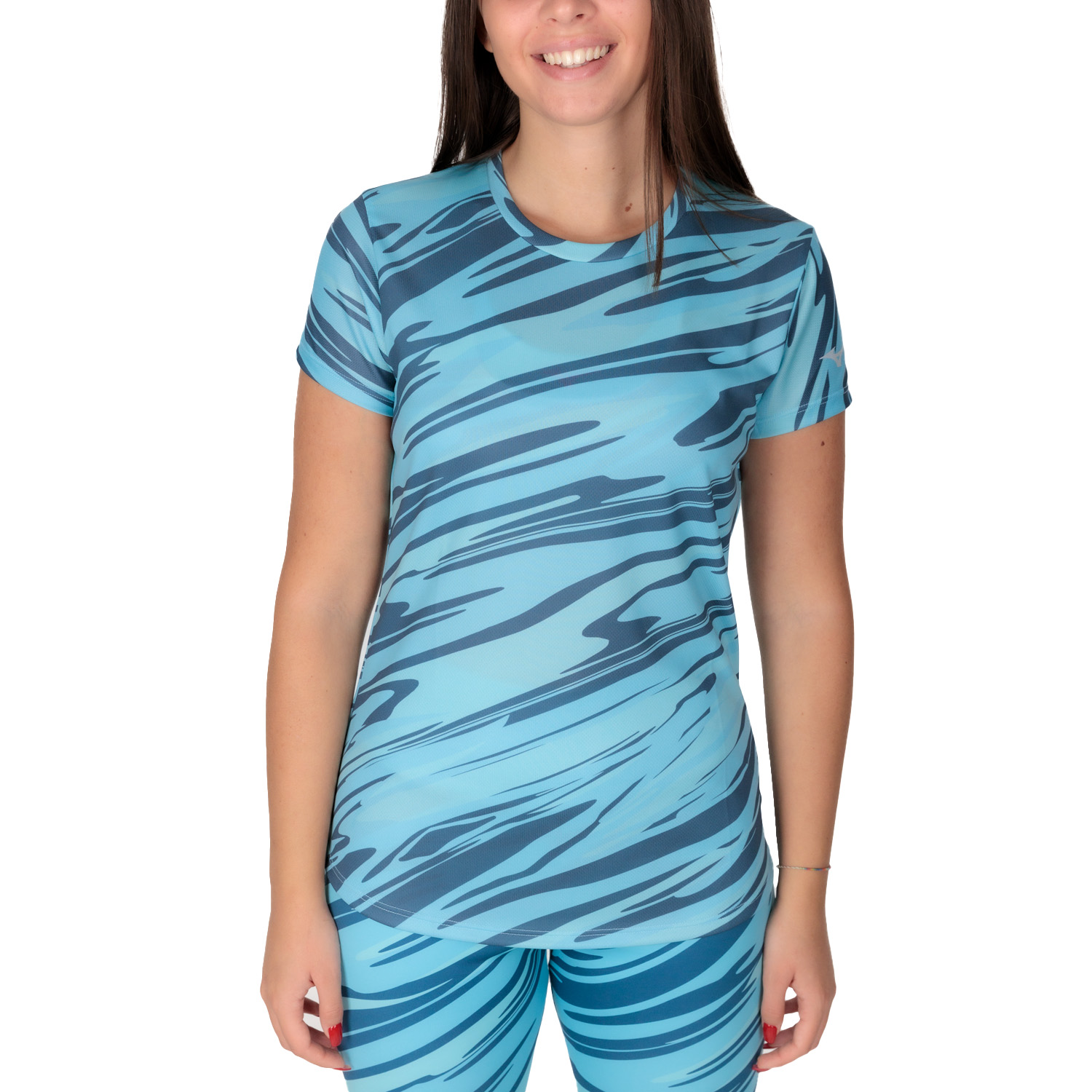 Mizuno Impulse Core Graphic Camiseta Maui Blue