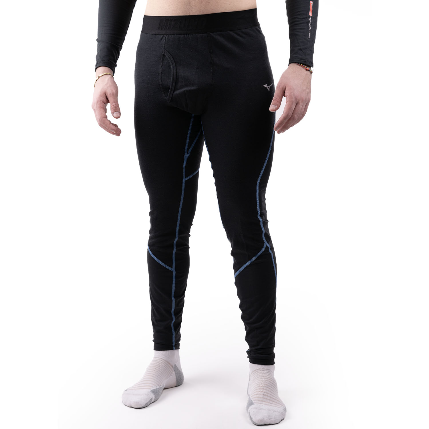 Mizuno Merino Wool Mallas Black/Parisian Blue