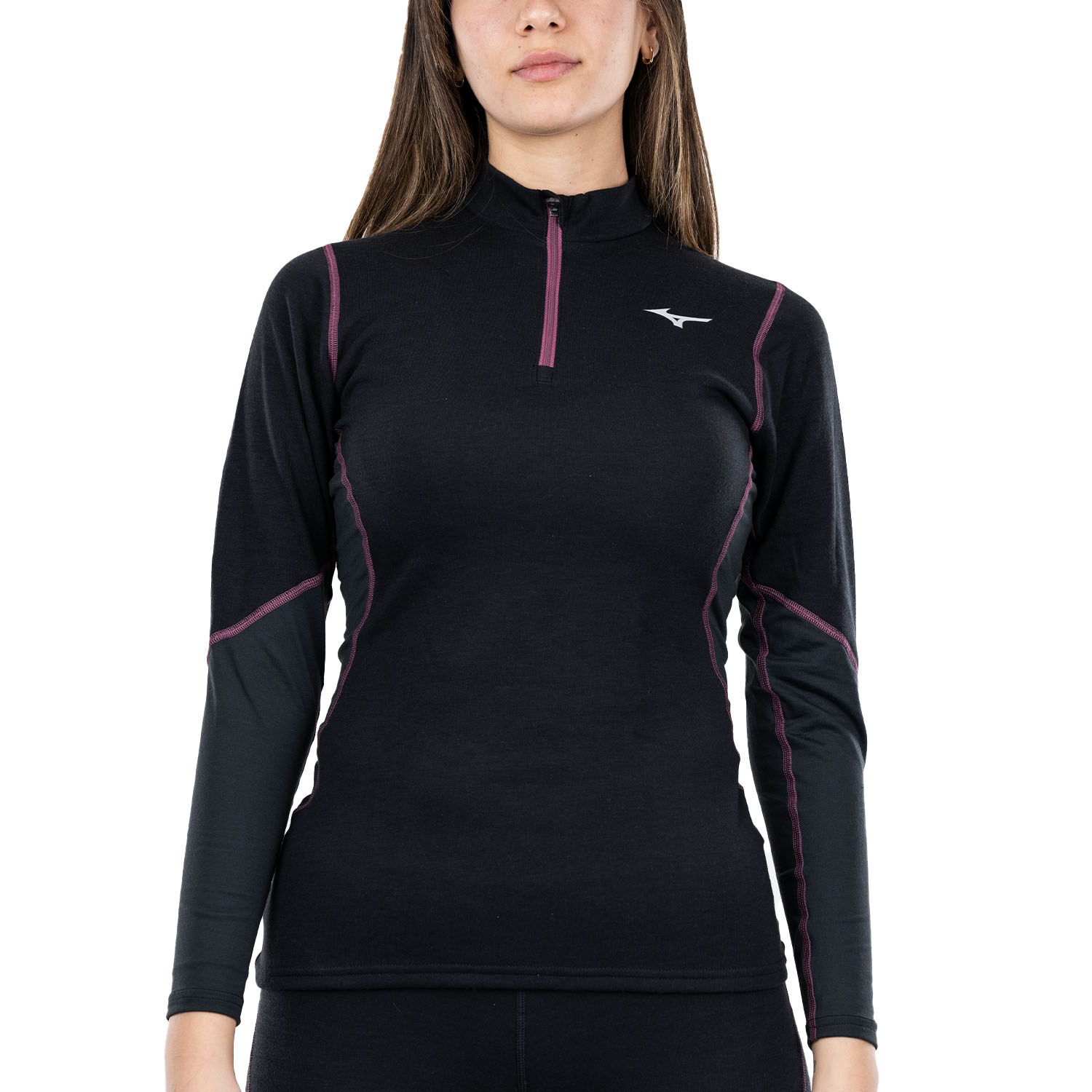 Mizuno Merino Wool Camisa Black/Violet Quartz