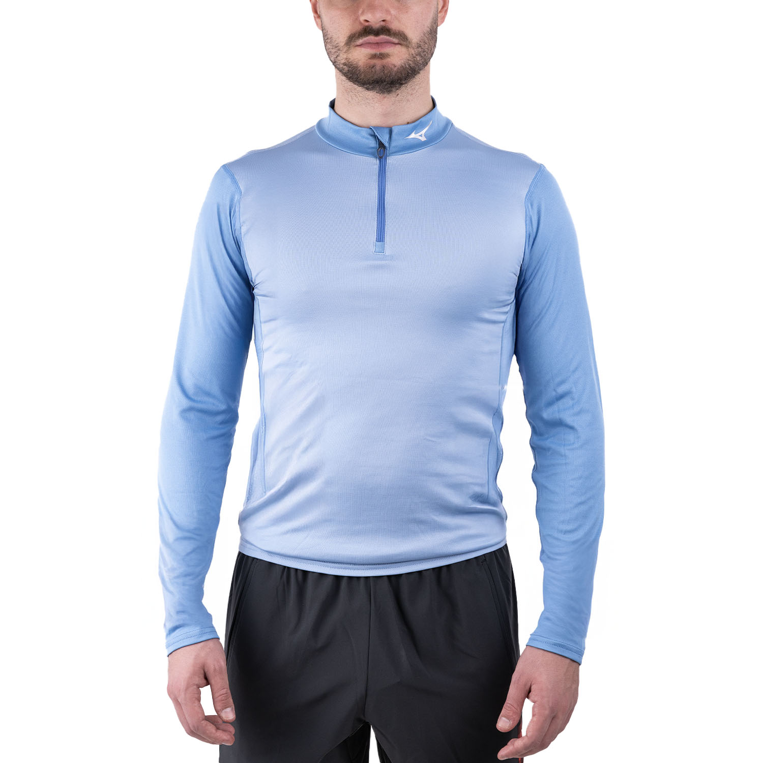 Mizuno Mid Weight Breath Thermo Logo Camisa Glacier Lake