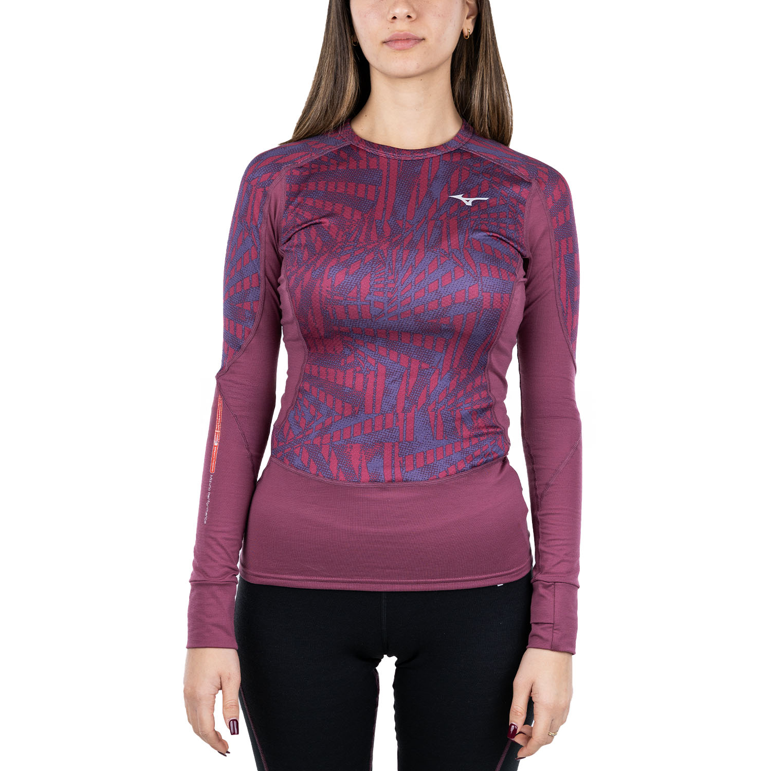 Mizuno Virtual Body G4 Crew Logo Camisa Violet Quartz