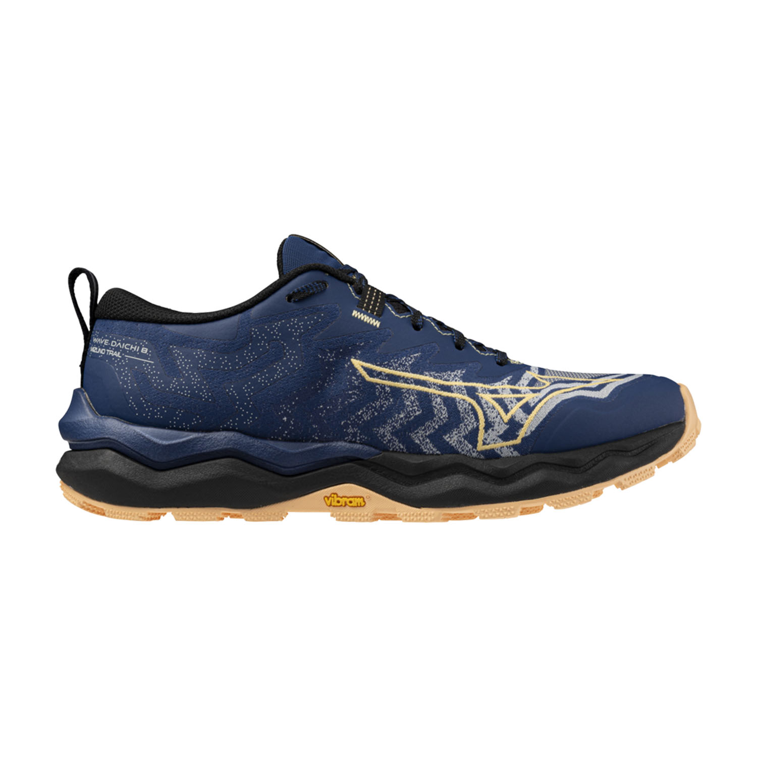 Mizuno Wave Daichi 8 Zapatillas Trail Running Mujer Estate Blue/Apricot Ice/Black