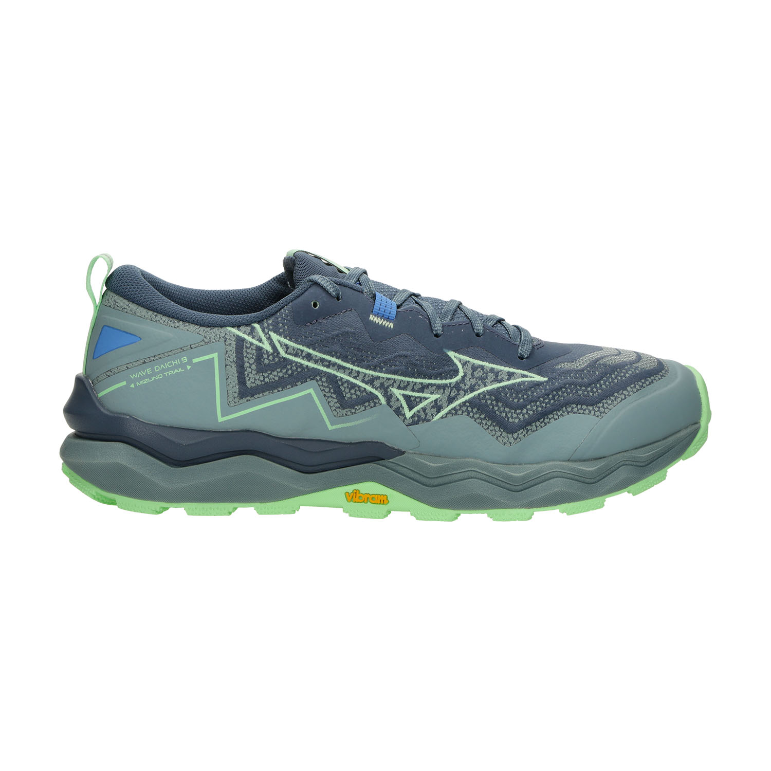 Mizuno Wave Daichi 9 Zapatillas Trail Running Hombre Vintage Indigo/Neo Mint/Citadel