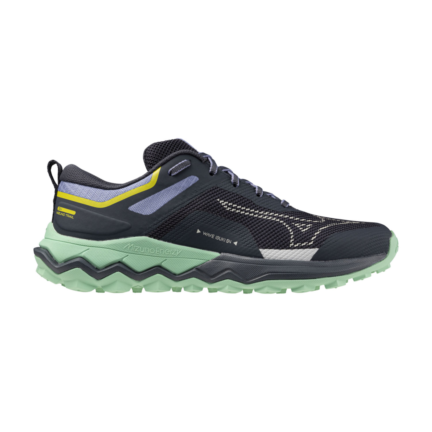 Mizuno Wave Ibuki 4 Zapatillas Trail Running Mujer India Ink/Nimbus Cloud/Dusty Jade Green
