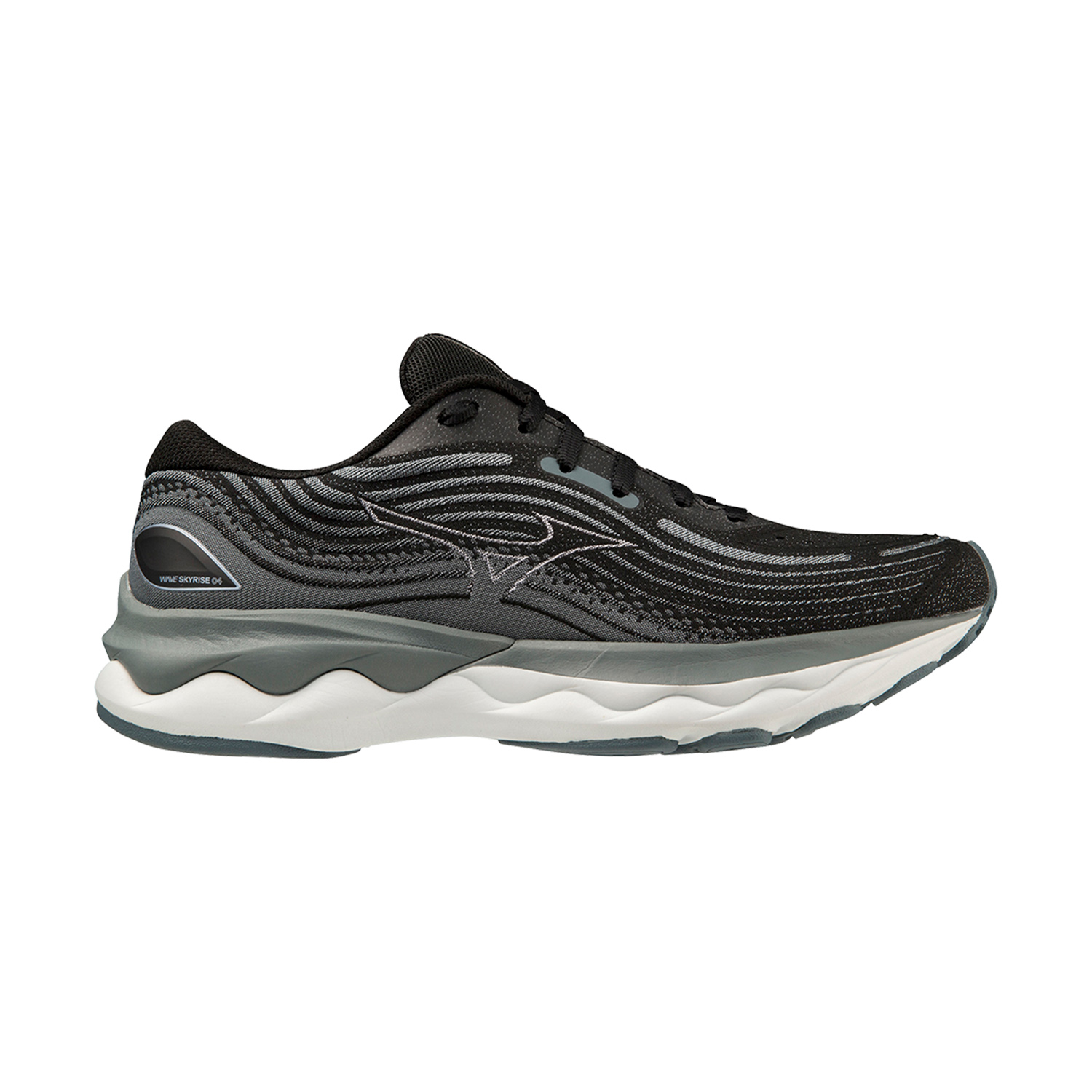 Mizuno Wave Skyrise 4 Zapatillas Running Neutras Mujer Black/White/Stormy Weather