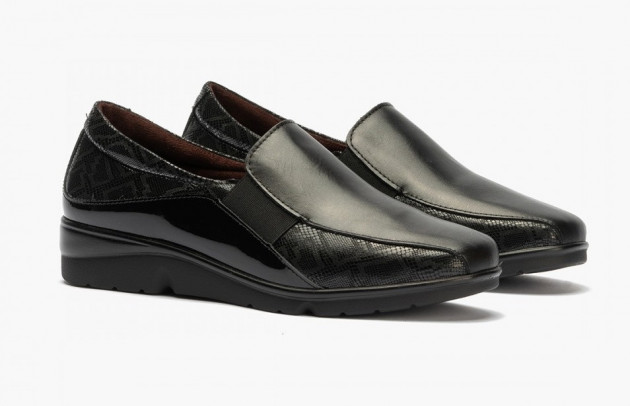 Mocasines Pitillos negros adaptables
