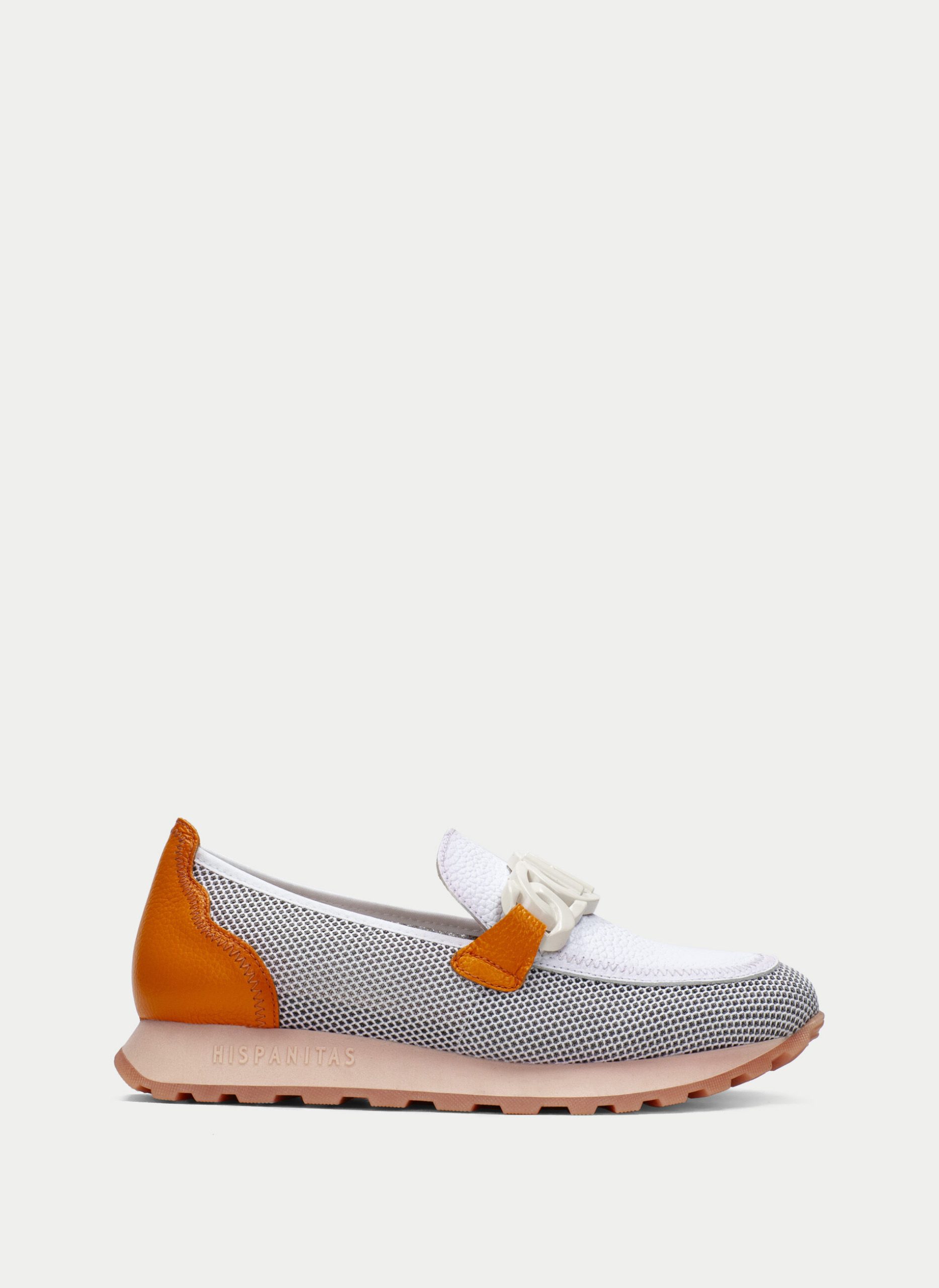 Mocasin Sport loira blanco-naranja-HV243461