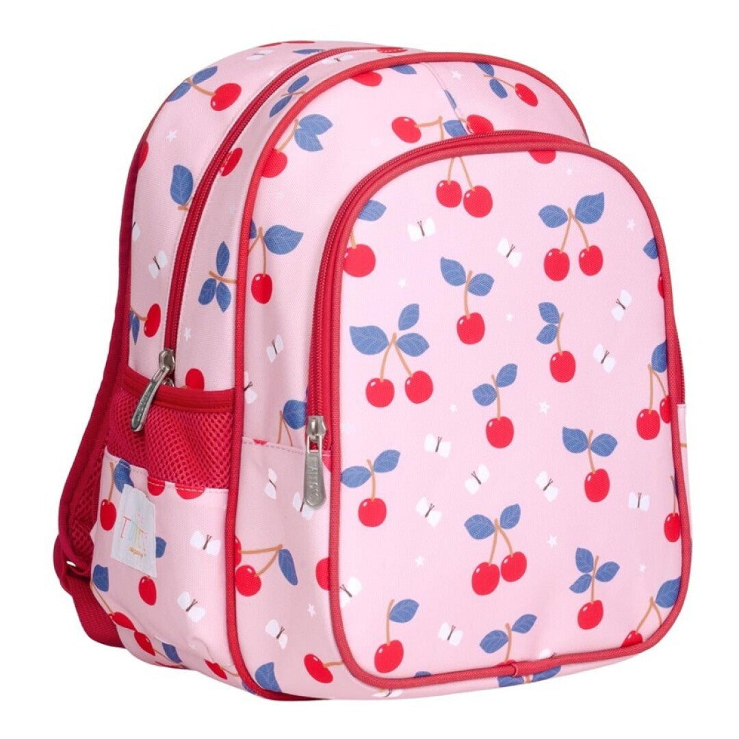 Mochila con bolsillo térmico - A Little Lovely Company Cerezas