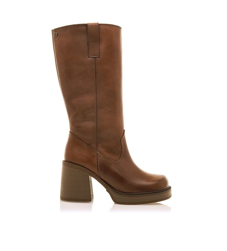 Mustang Botas de piel New Oasis Marrón
