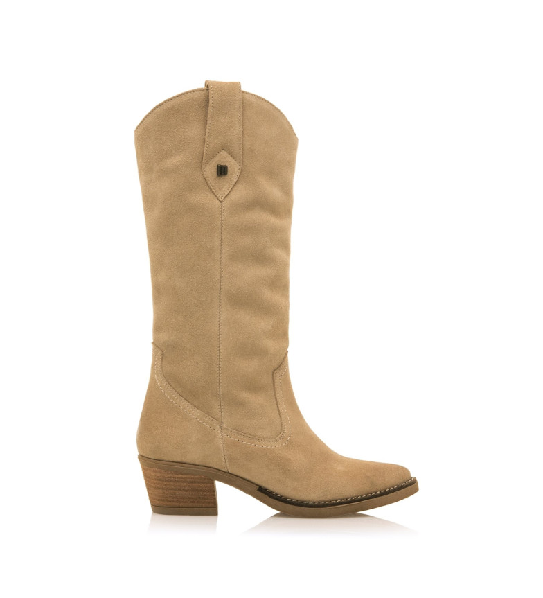 Mustang Botas de Piel Teo beige