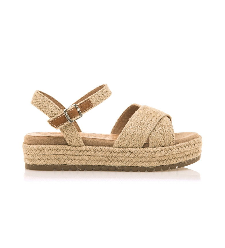 Mustang Sandalias Amelie beige -Altura tacón 5cm-