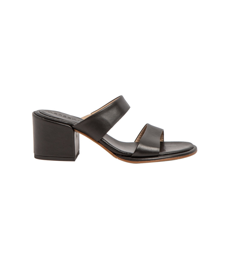 Neosens Sandalias de piel S3174 negro -Altura tacón 6cm-