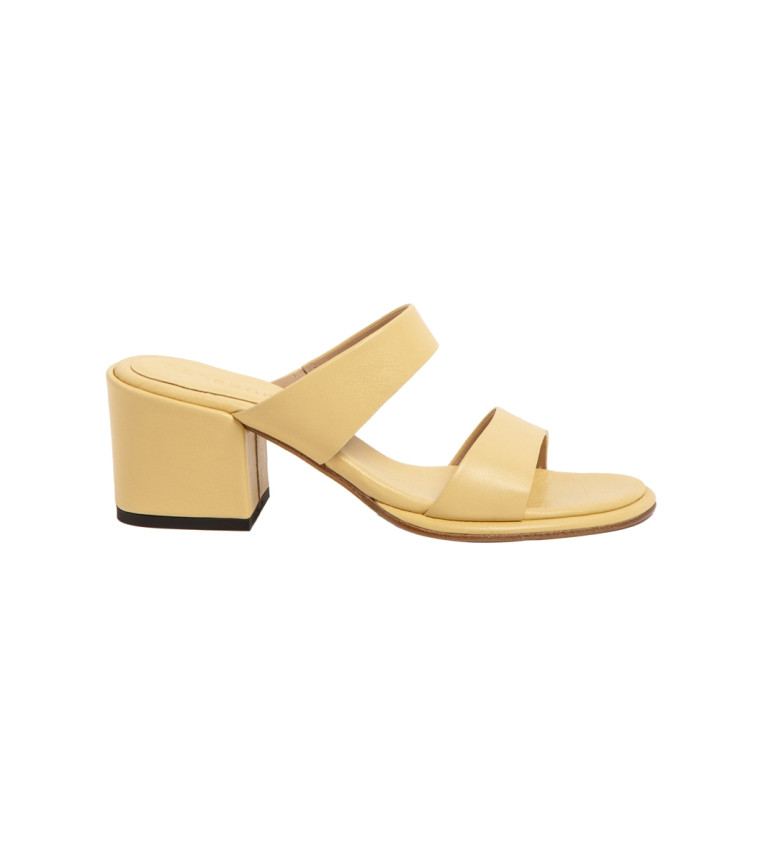 Neosens Sandalias de piel S3174 amarillo -Altura tacón 6cm-