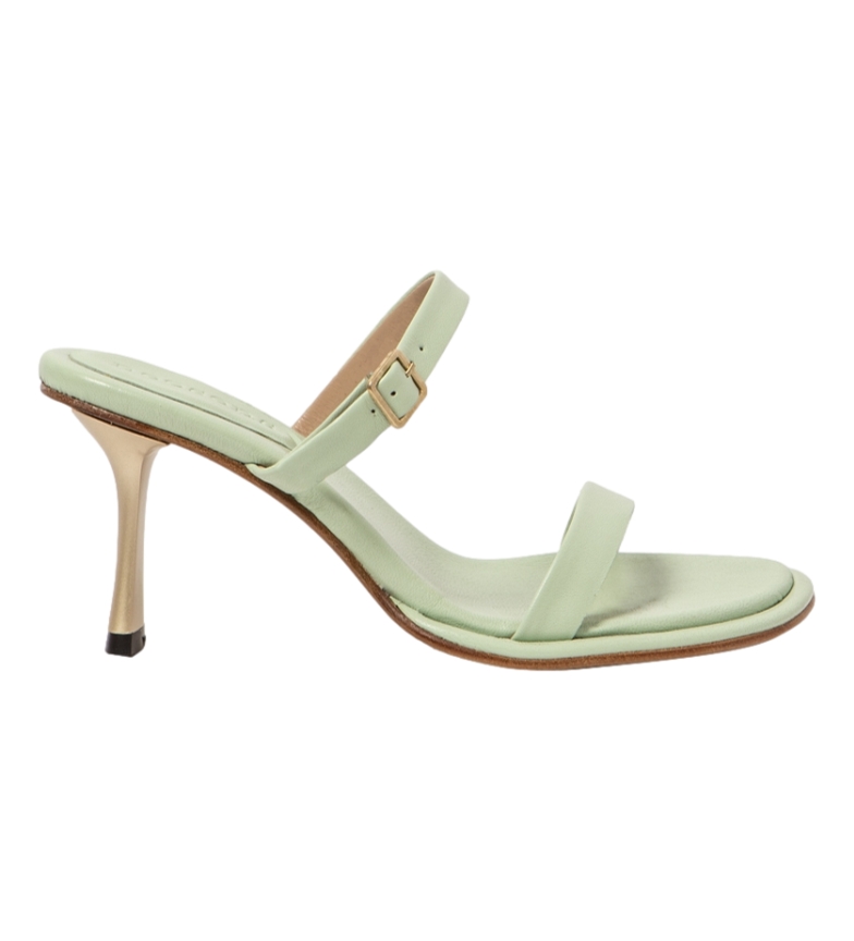 Neosens Sandalias de piel S3194 Nappa verde -altura tacón: 8cm-