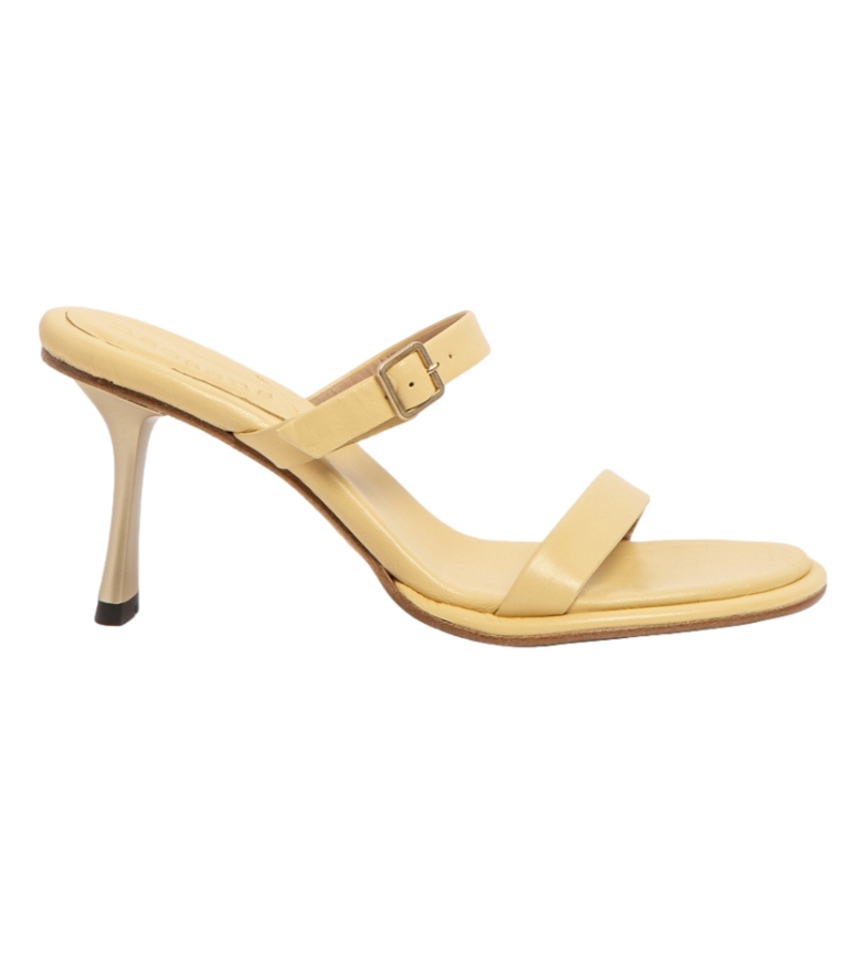 Neosens Sandalias de piel S3194 Nappa amarillo -altura tacón: 8cm-