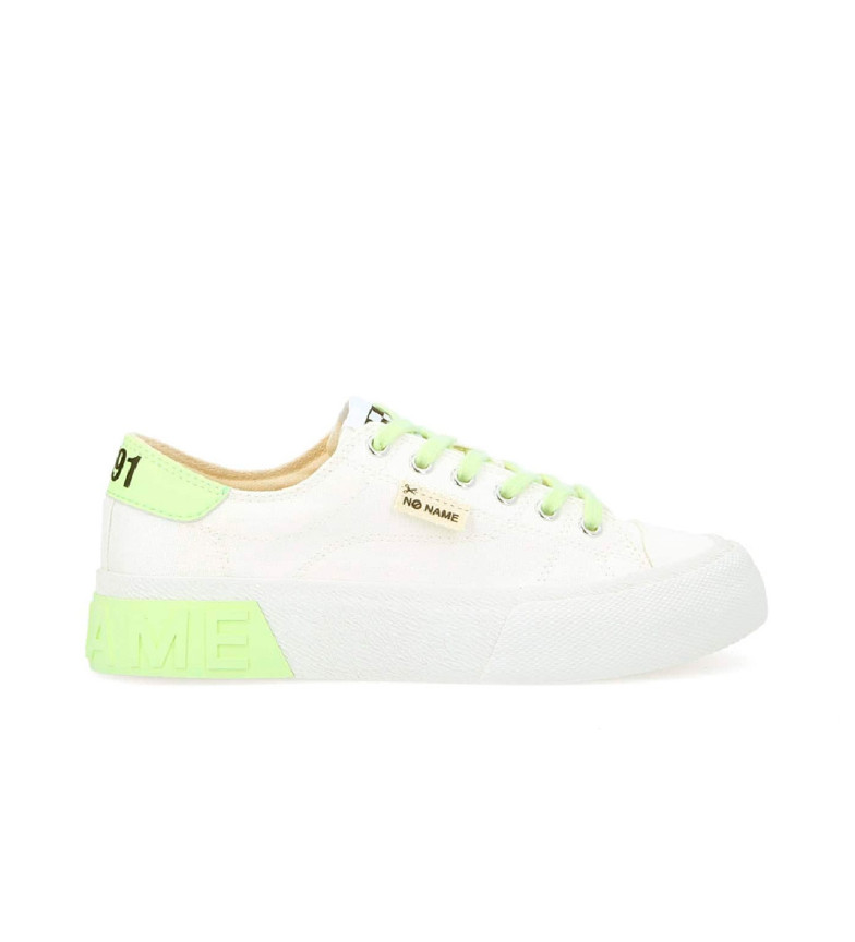 NO NAME Zapatillas de lona con algodón reciclado Reset Sneaker blanco, verde