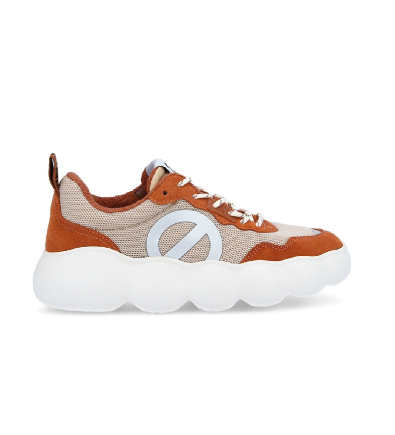 NO NAME Zapatillas deportivas Gong Runner con cordones y suela ultraligera naranja