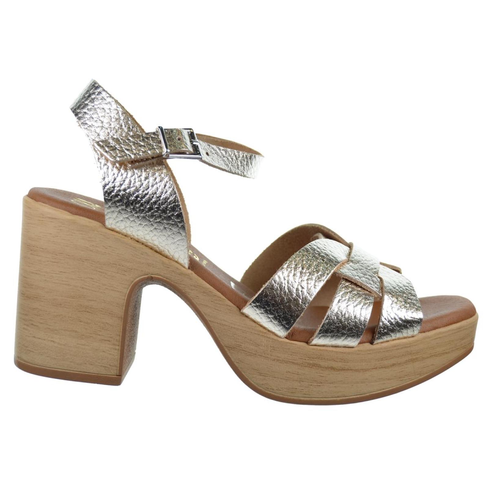 Oh My Sandals 5387 Sandalia Piel Tacón Plataforma Mujer