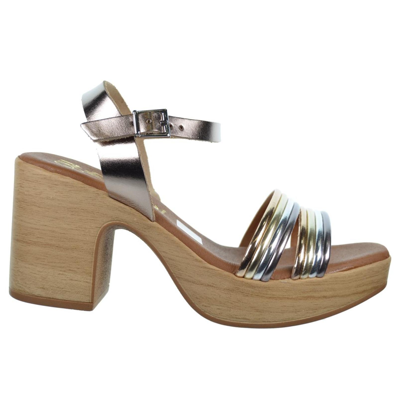 Oh My Sandals 5392 Sandalia Piel Tacón Plataforma Mujer