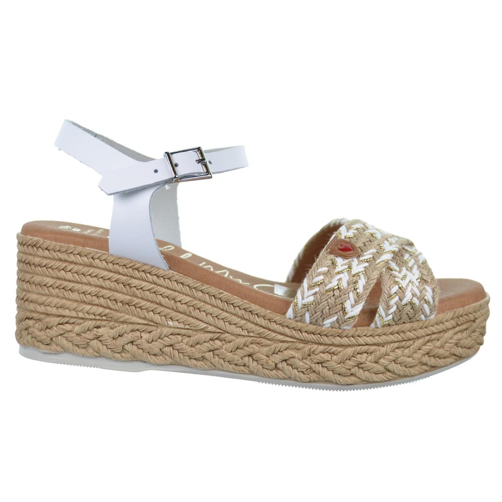 Oh My Sandals 5454 Sandalia Piel Cuña Plataforma Mujer