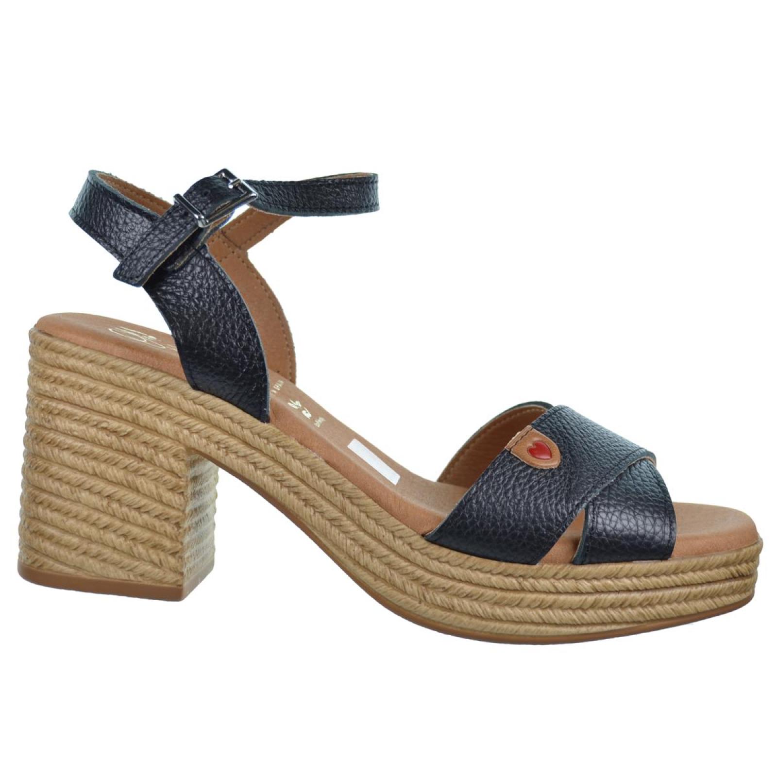 Oh My Sandals 5466 Sandalia Piel Tacón Plataforma Mujer