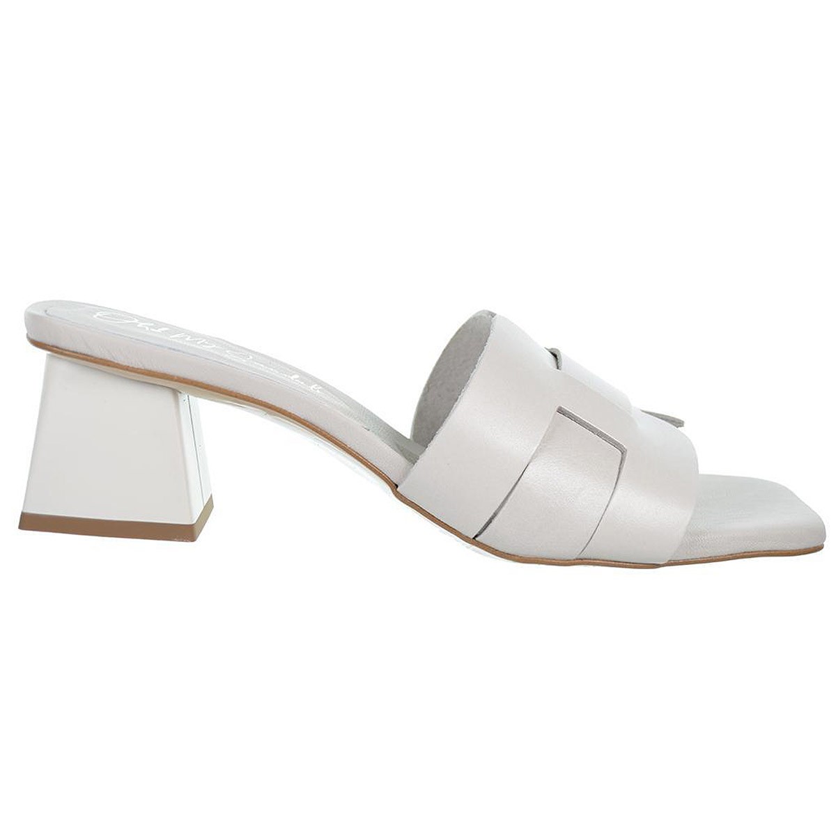 5256 Oh My Sandals Zueco de Piel Plantilla Acolchada | Mujer