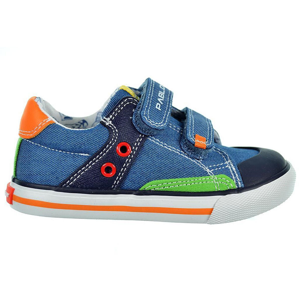 971511 Pablosky Zapatilla Lona Velcro Plantilla Piel Niño