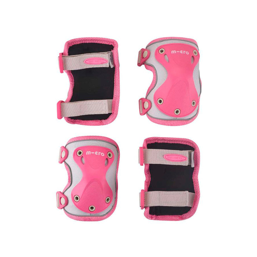 Pack rodilleras y coderas Reflectantes Rosas Micro