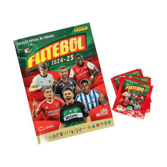 Panini Starter Pack (Caderneta + 4 Saquetas) Futebol 2024-2025 Verde