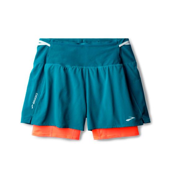 PANTALON CORTO BROOKS HIGH POINT 3" 2IN1 2.0 MUJER